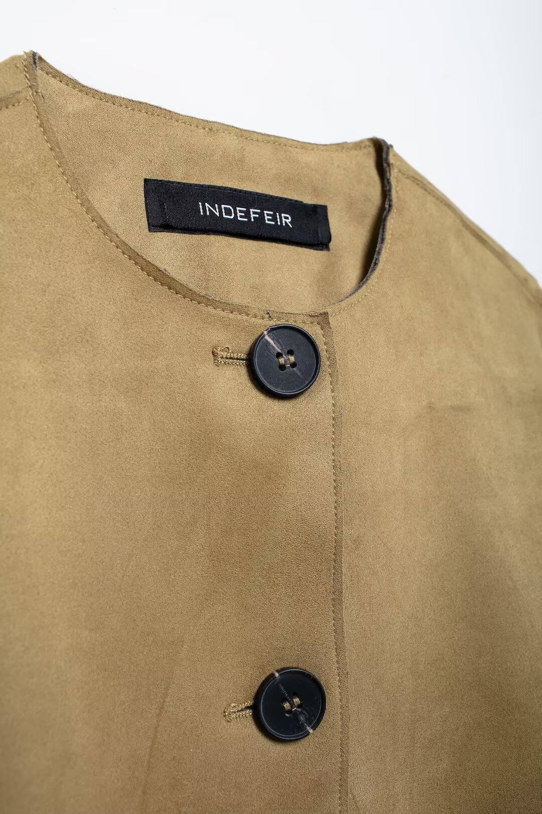 Dámske oblečenie jeseň a zima 2024 nová módna semišová bunda s textúrou_voghion.com