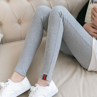 078 Welfare Gray Leggings Women's Outerwear Slim Fit Autumn and Winter Nine-Point Feet Autumn Pants Ribbon Trousers