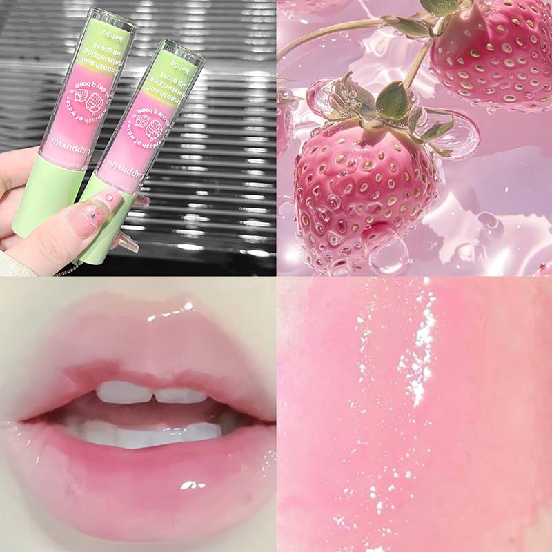 CAPPUVINI Smooth Lip Gel, hidratante, anti-agrietamiento, agua brillante Lip Gel, bálsamo labial transfronterizo otoño-invierno. image 7