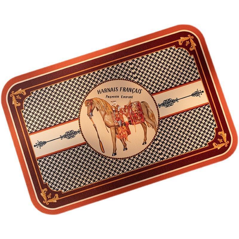 Retro Nordic mil mantel de aves impermeable a prueba de aceite de aislamiento de calor antideslizante estera de mesa a prueba de calor de alta gama de lujo ligero alfombra de Casa ins