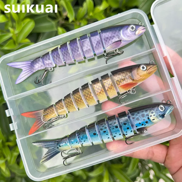 Cross-Border Popular Factory Spot Multi-Section Fishing Bait 8-Section Minnow Pencil Hard Bait Lure Fake Bait Set Fishing Gear Fishing