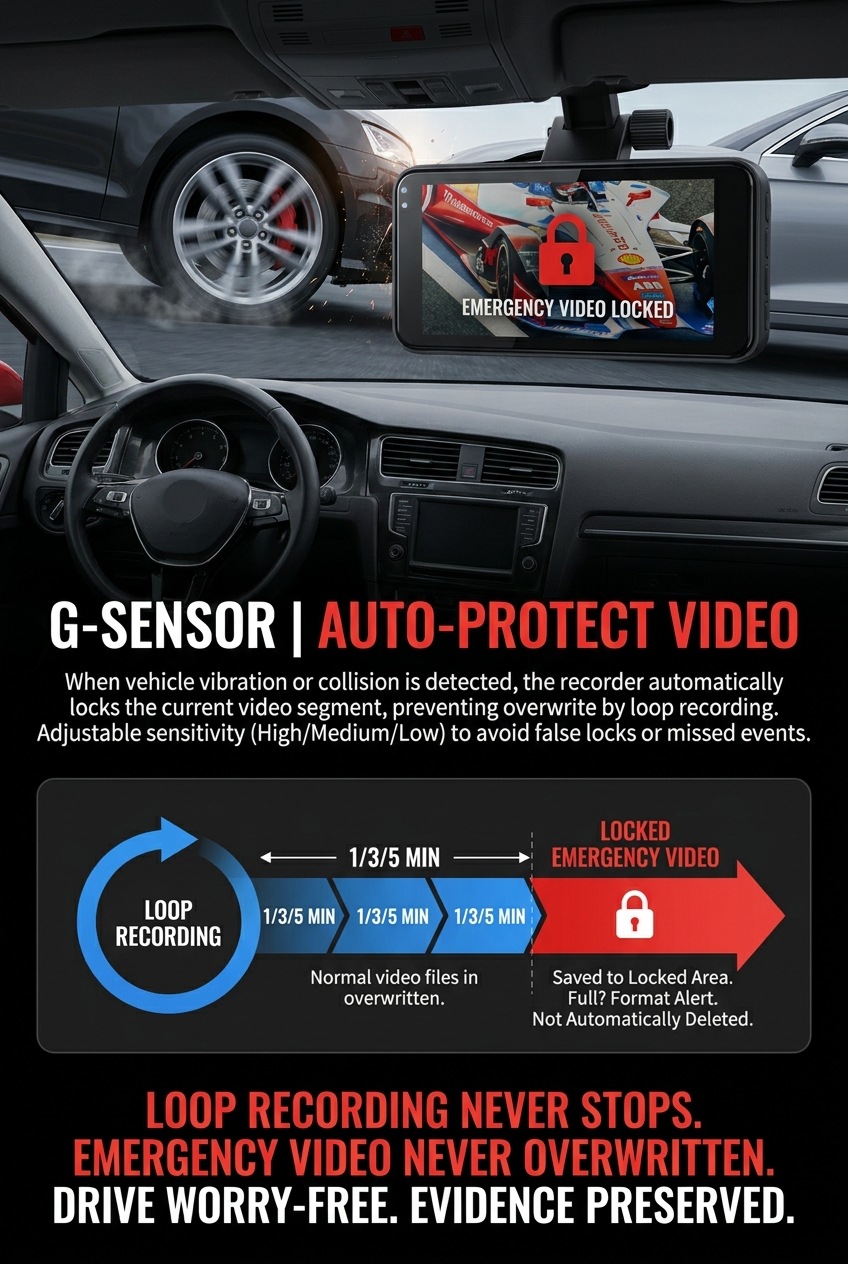 New Model Private Model Dash Cam, Cross-Border Bestseller, Dual Recording Dash Cam with Front and Rear Cameras, Mobile Phone Wifi Connectivity