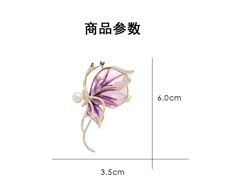 Retro Enamel Butterfly Brooch, High-End Luxury Gift, Exquisite Fashion Cheongsam Brooch, Corsage, Clothing Accessories