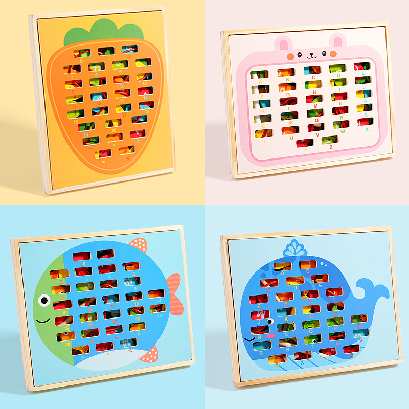 Juguetes de pesca magnéticos para niños pequeños Juguetes de pesca de madera Juguetes de pesca de madera Juguetes de pesca de madera