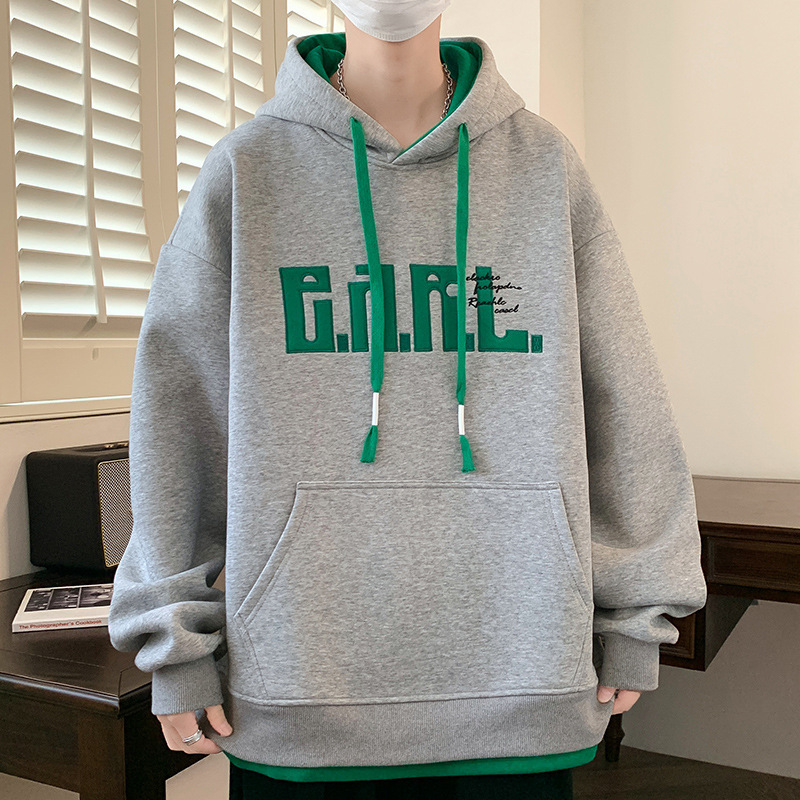 青少年连帽卫衣男孩春秋款潮流潮牌外套初中高中学生帅气大童男装|undefined