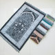 70*110cm chenille carpet thin flame flower blanket rectangular household portable floor mat cross border