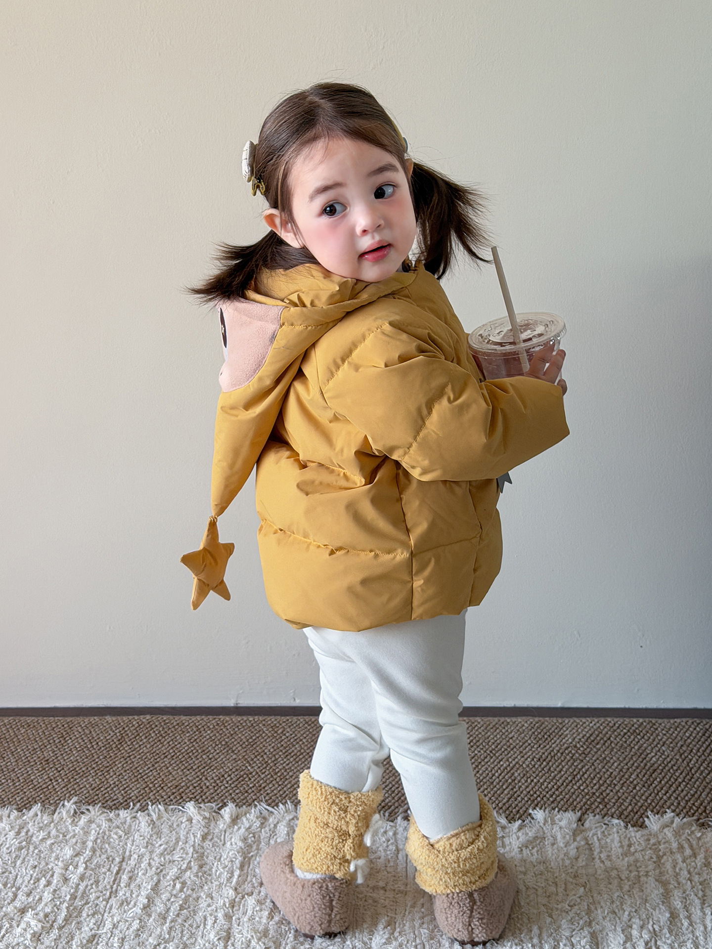 Ropa de niños niñas plumón conjunto de aire extranjero 90 pantalones de abrigo de lana para niños calentamiento ropa de bebé niñas