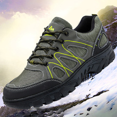 登山鞋2024春季新款潮流舒適百搭男士運動鞋網面透氣平底休閒單鞋