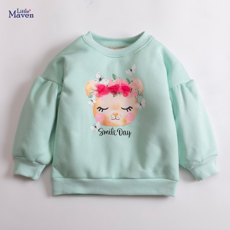 Suéter de algodón de manga larga para niños europeos y americanos de dibujos animados para niños Little Maven Otoño e Invierno image 5