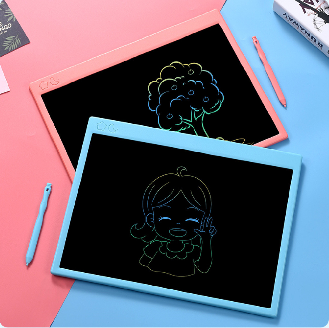 Placa de escritura LCD recargable LCD de 16 pulgadas de escritura de tablero de dibujo de la pizarra pequeña pizarra de los niños de la educación temprana