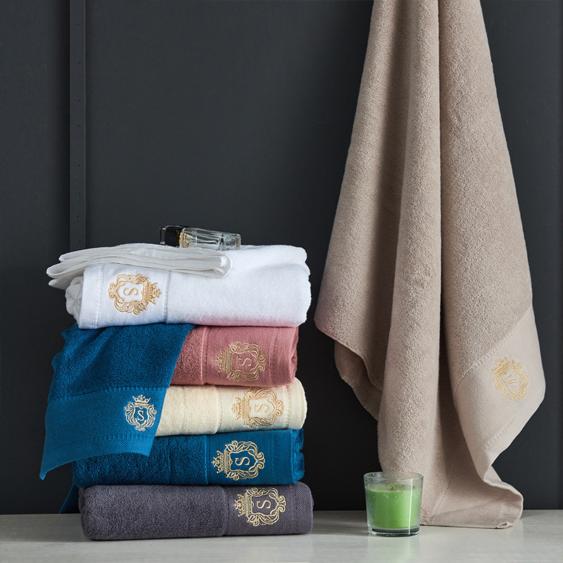 Cotton Hotel Style Dyed Face Towel/Bath Towel