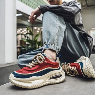 Autumn 2025 New Men's Leather Thick-soled Torre Shoes Super Fire ins Casual sneaker Live Air Cushion Men's Shoes