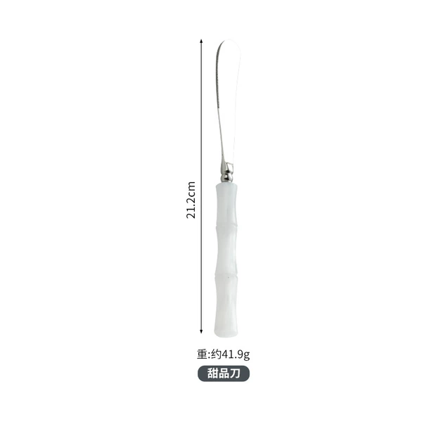 White dessert knife