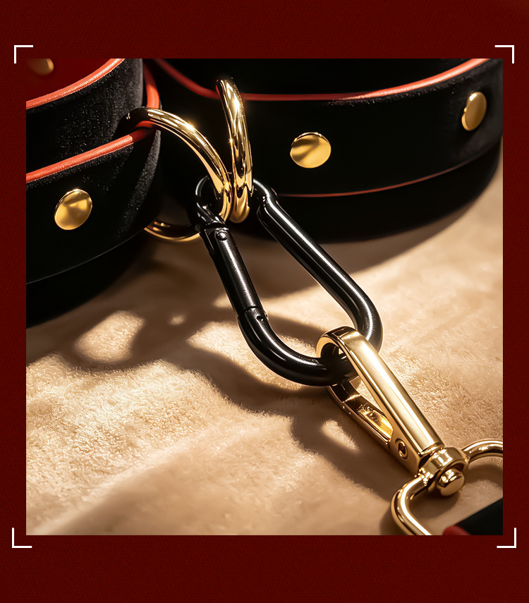 PU Leather Bondage Restraint Set with Detachable Cuffs and Mouth Ball Gag — detail image 38