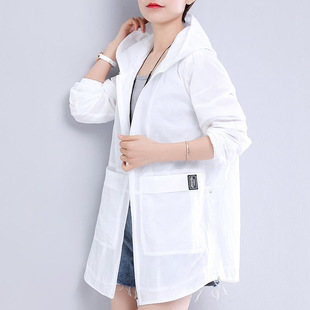 Uv Sun Protection Women's 2025 Summer New Korean Fashion Casual Versatile Long-Sleeve Hooded Thin Jacket