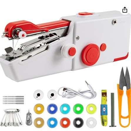 跨境家用缝纫机手持迷你缝纫机电动电池小型便携式微型厂家