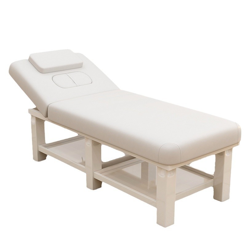 Cama de belleza, sala de belleza, cama de masaje especial, cama de fisioterapia doméstica con agujeros bordados, cama de moxibustión, cama de masaje