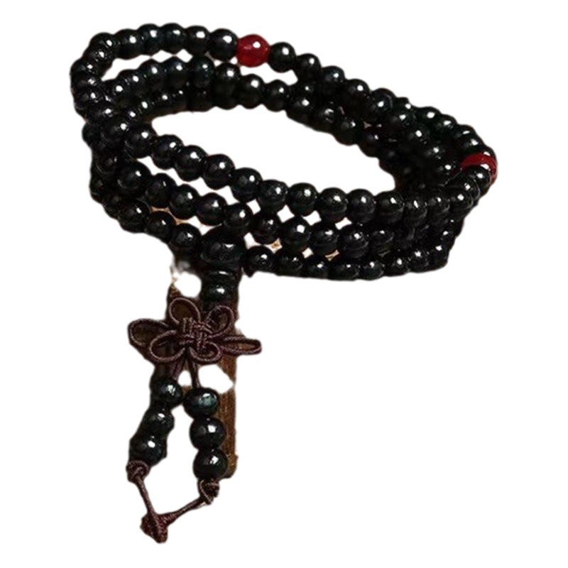 Fábrica al por mayor 108 unids multi-Círculo imitación sándalo cuentas pulsera Rosario pulsera wenwan pulsera puesto escénico Venta caliente