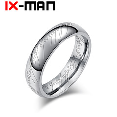 跨境電商飾品貨源歐美影視周邊指環王鈦鋼魔戒 加厚腐刻魔紋戒指
