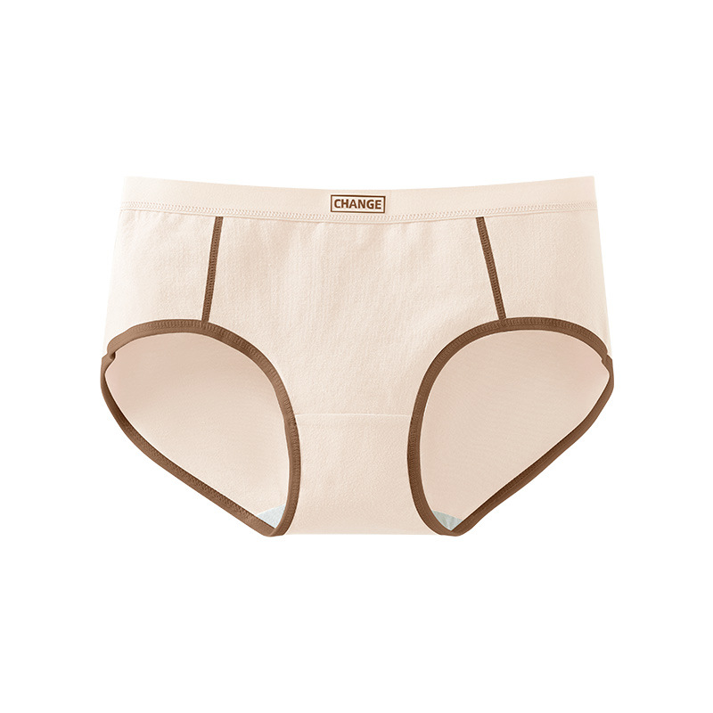 Un tipo de ropa interior de algodón para bebés, entrepierna antibacteriana de algodón para mujer, cintura media, ropa interior de algodón para niñas cómoda y sin costuras, refrescante