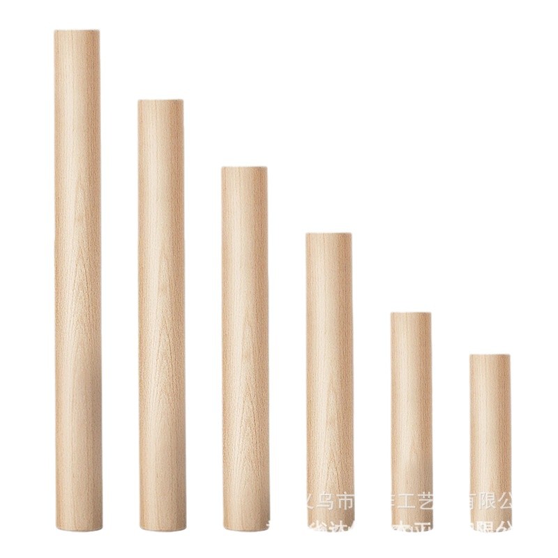 Rodillo de madera maciza grande dumpling piel hogar pequeño tamaño Rolling stick prensa seco Rolling stick hornear rodillo image 5