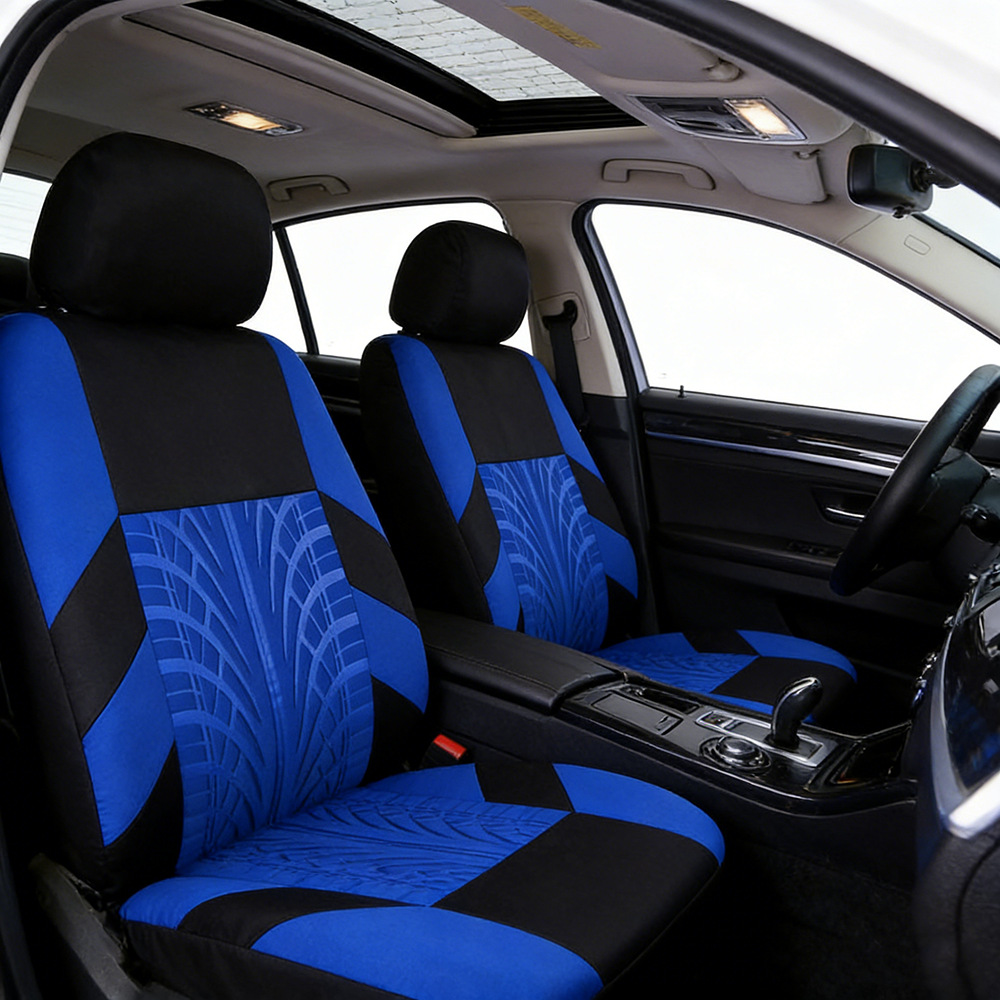 Simple para todo el automóvil, cubierta de asiento general, prensadora de tela de marca de flores, cubierta de asiento para automóviles de uso general durante todo el año