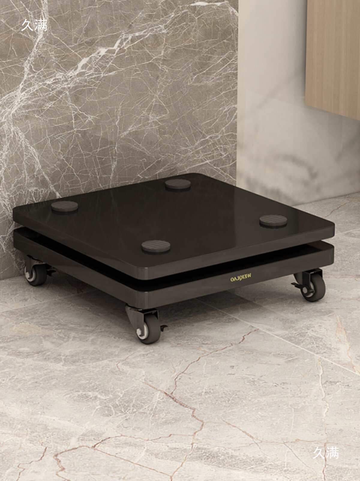 Movable Speaker Stand, Partition Board, Shock-Absorbing Board, Soundproofing, Shock-Absorbing Audio Base, Subwoofer Fixed Tray, Double-Layer