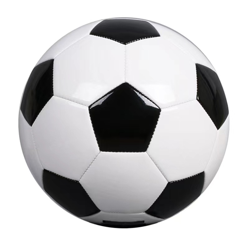 No. 5 black and white foam football