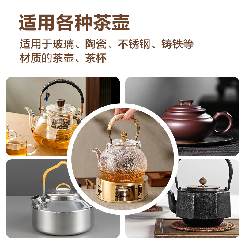 invierno especial té alcohol horno de té calentamiento base de acero inoxidable calentador de té preservación de la salud tetera de té para cocinar aislamiento térmico doméstico