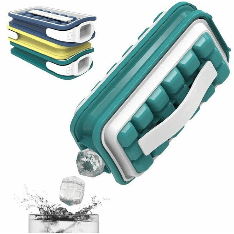 Пластиковые новые складные ледяные решетки для хранения домашнего керлинга коробка для хранения кубиков льда плесень пищевой 36 решетки коробка для хранения кубиков льда