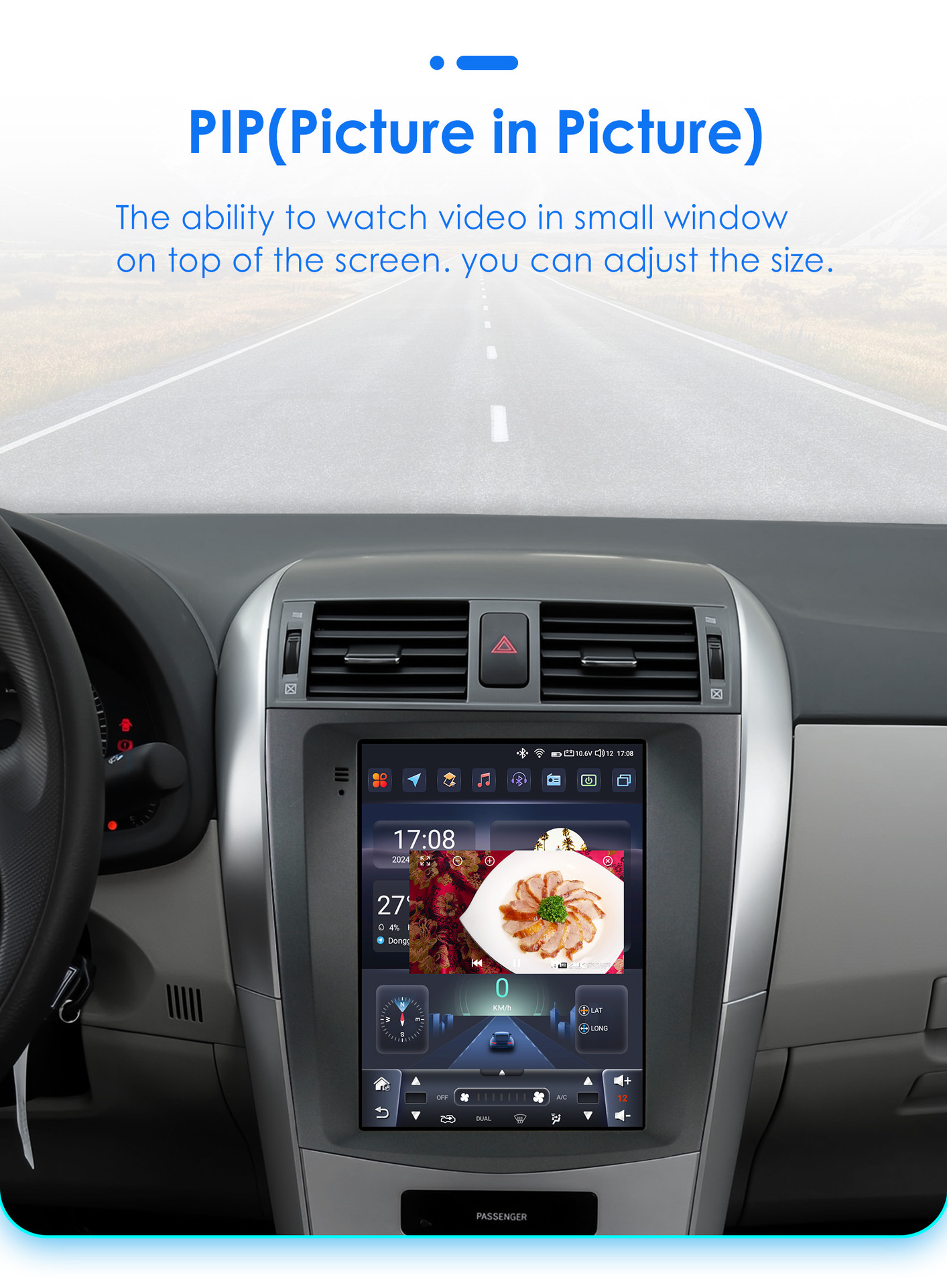 Suitable for 06-13 Toyota Corolla Toyota Corolla Large-Screen Central Control All-In-One Car Navigation