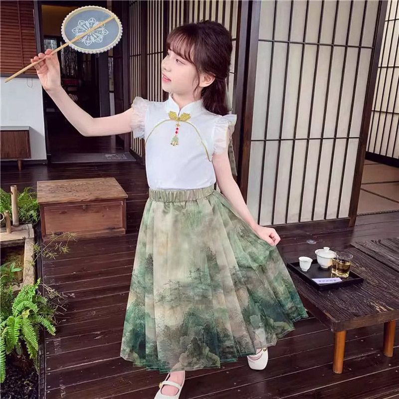 화이트 메쉬 민소매 슈트