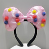 Plush headband, cartoon hairgrip for face washing, hairpins, hair accessory, with little bears, internet celebrity