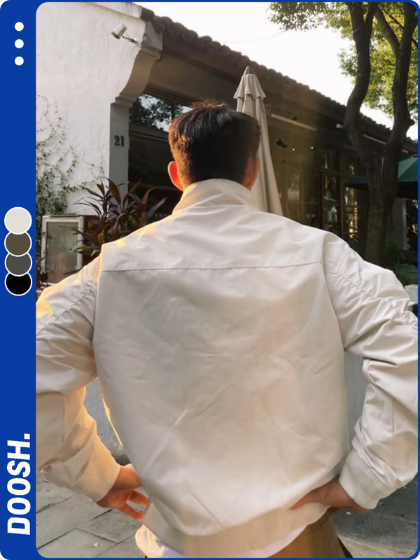 美式教练夹克三防秋冬立领休闲纯色复古秋款户外工装飞行百搭外套|undefined