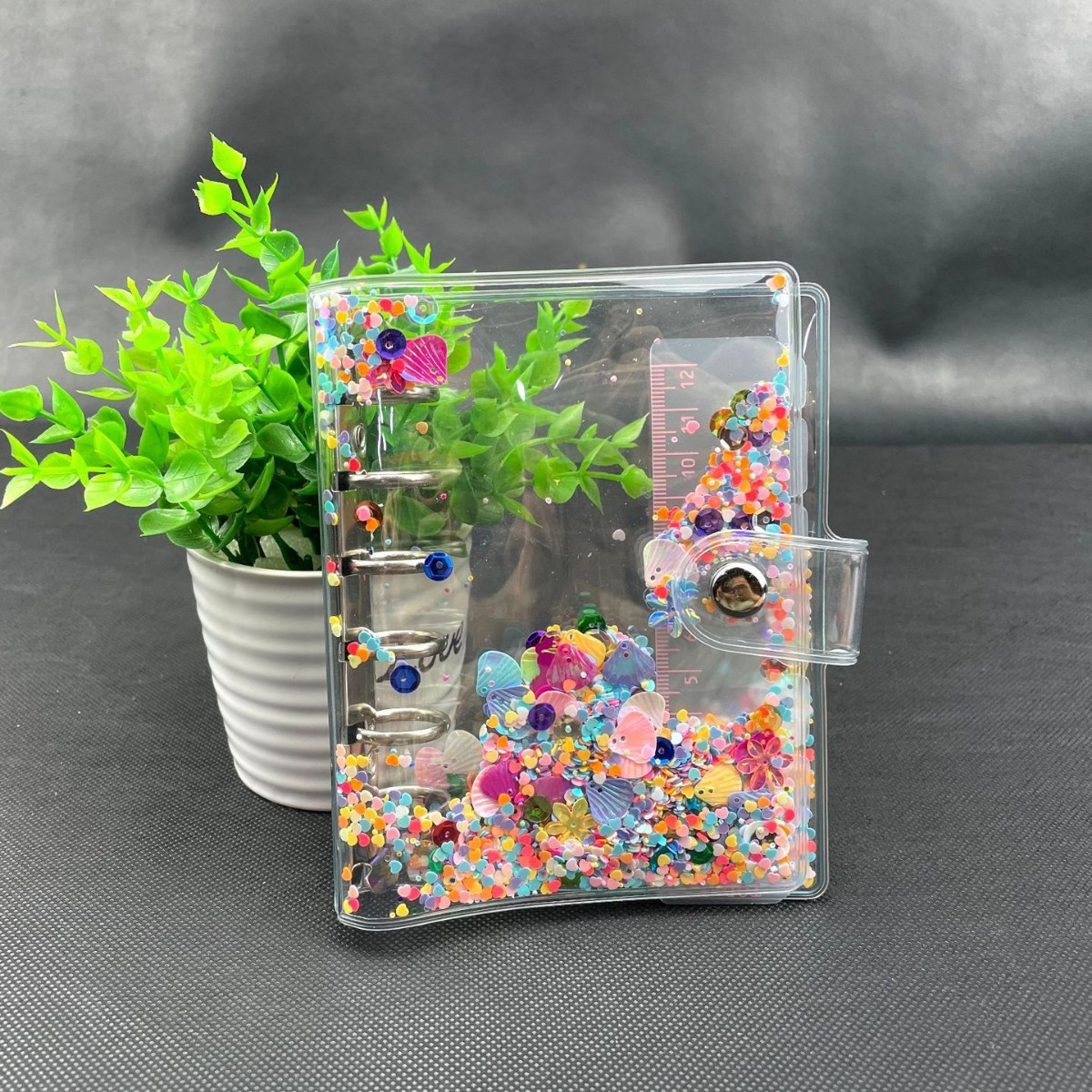 ネット赤ins少女心ユニコーン活ページ本流砂スパンコールA6手帳ノート学生ノート