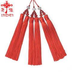 靈振新品蓮花雙穗次二等品可用扇子吊墜紅包喜慶婚事裝飾流蘇吊穗
