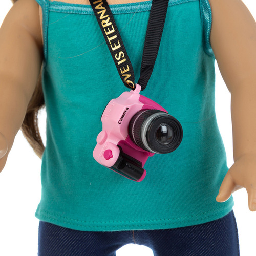 Dollhouse baby house strap camera hot selling simulation BJD doll available with simple wholesale SLR camera