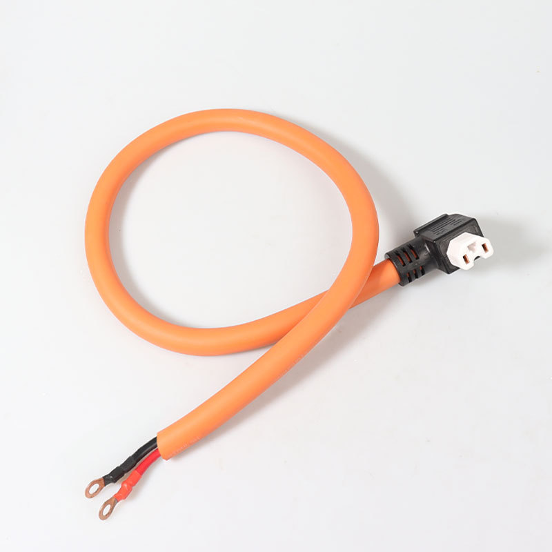 10 Square Ceramic Bent Female Connector for Electric Motorcycle Charging Port, Lithium Battery with Protective Net for Electric Vehicles