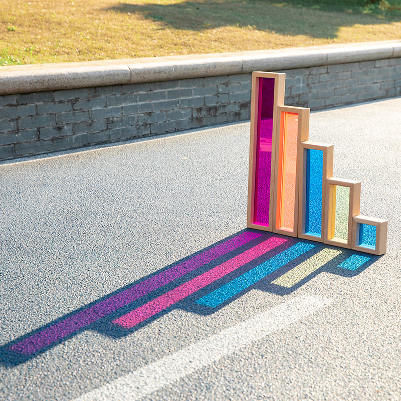 Bloques de construcción acrílicos de gran tamaño ventas directas de fábrica niños creativos juguetes de jardín de infantes translúcidos de color grande