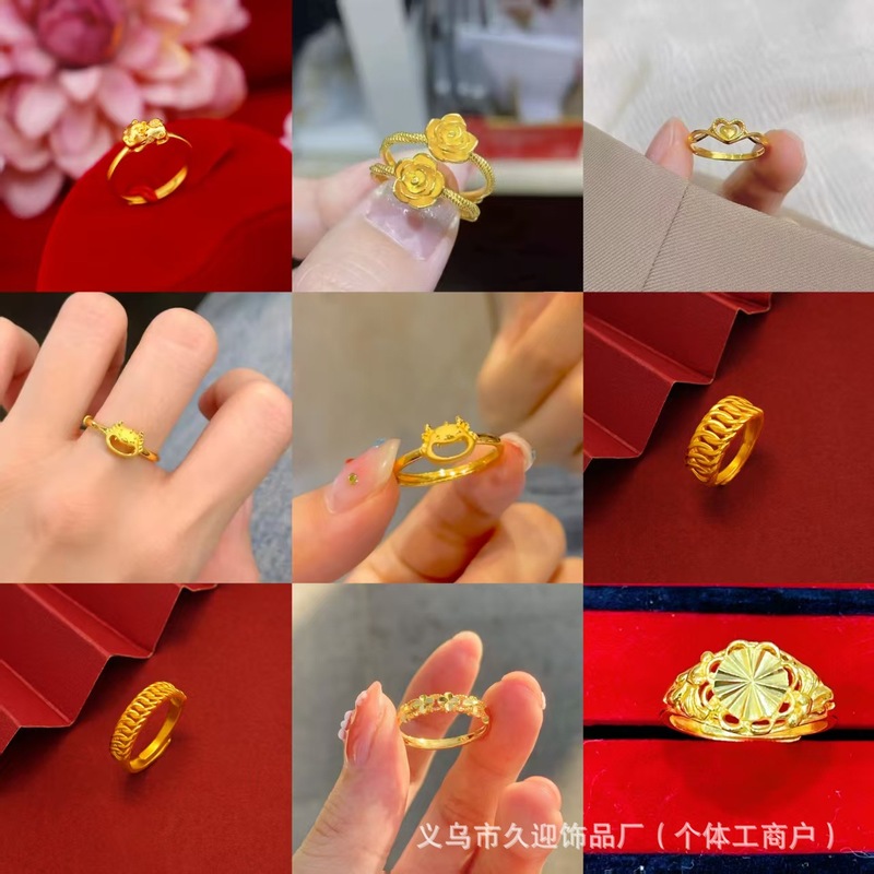 ネットの赤い金メッキのバラの指輪の女性の金の店は同じ金の金メッキの爆発のファッションの金メッキの指輪の商品の商品の供給源の卸売りです。|undefined
