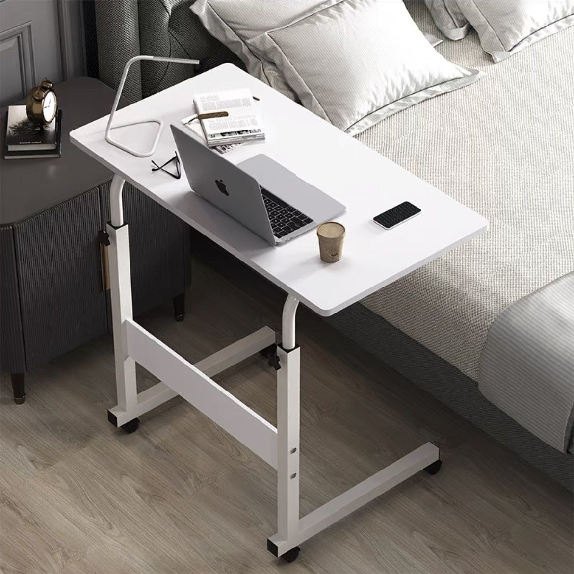 Escritorio móvil, dormitorio, escritorio de escritorio, escritorio de computadora, escritorio elevable, escritorio de dormitorio, escritorio image 5