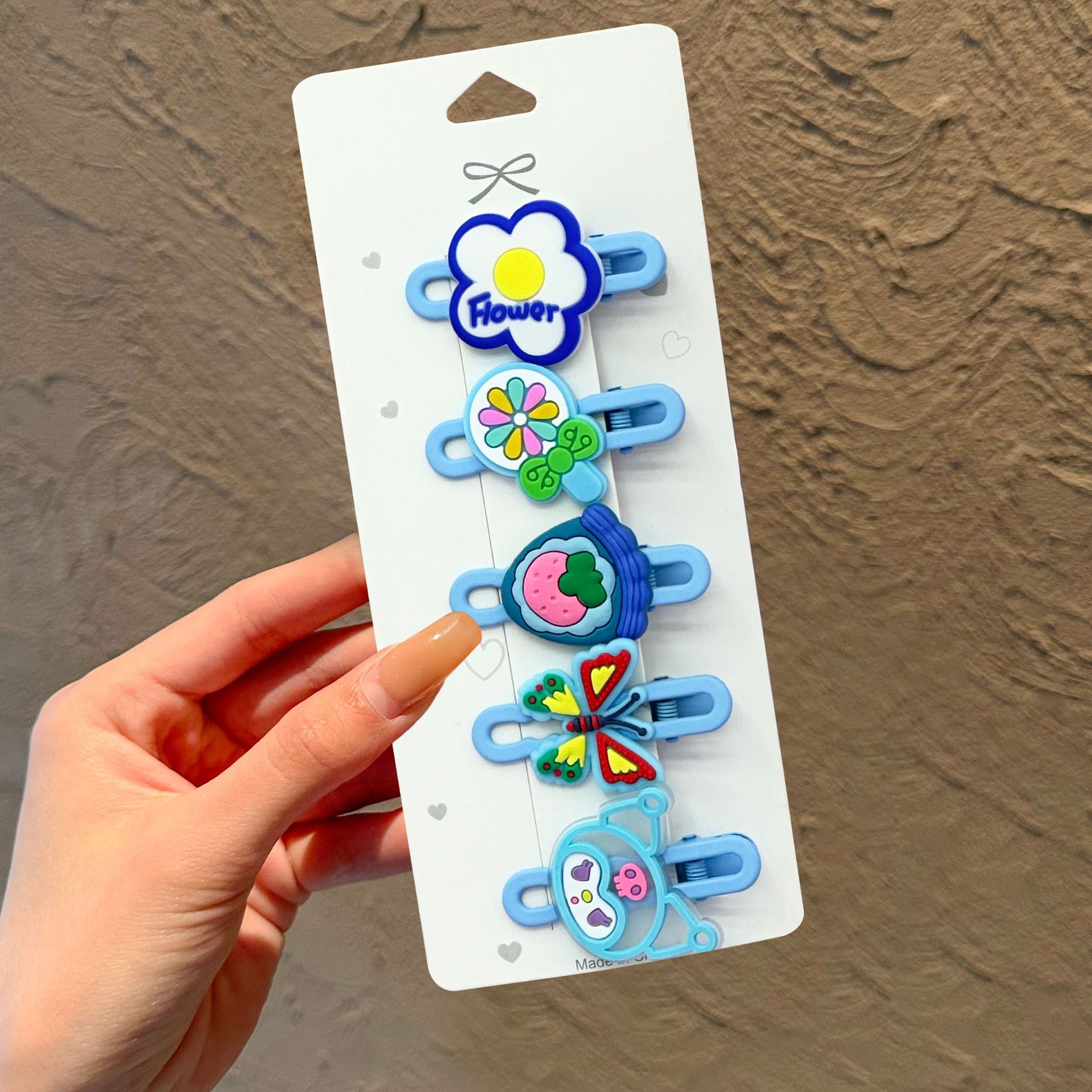 Flores dulces y lindas KT gatos arco clip de cabello princesa clip de cabello chaqueta de niña pequeña