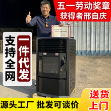 颗粒炉家用壁炉真火木柴欧式两用采暖炉新款燃料燃烧生物质取暖