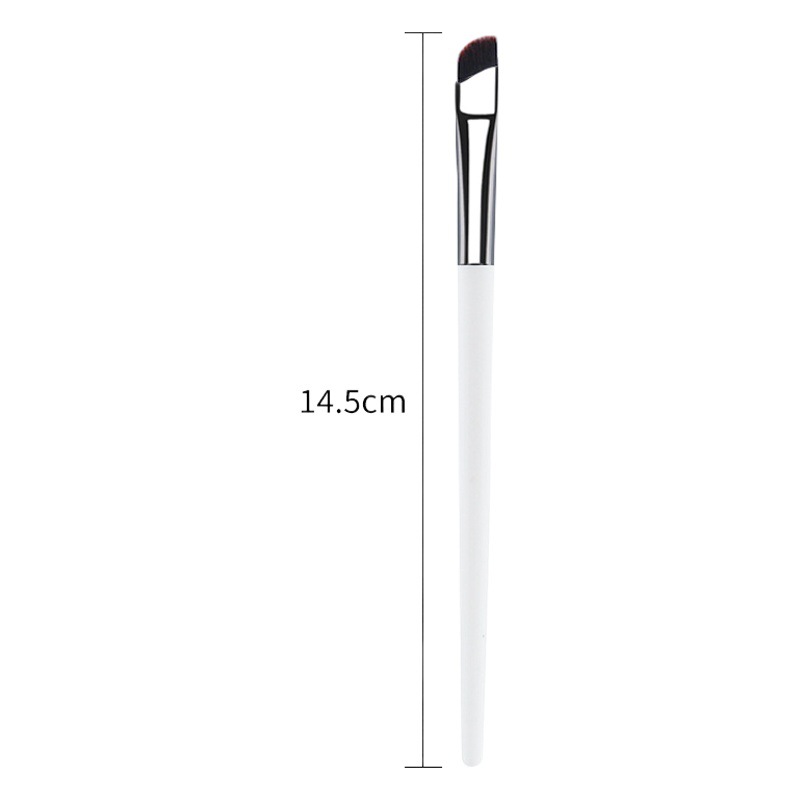 Focos delineador de ojos cepillo Bisel párpado de cabeza plana hasta mentir gusano de seda corrector cepillo de maquillaje único ultra-Delgado cepillo de maquillaje