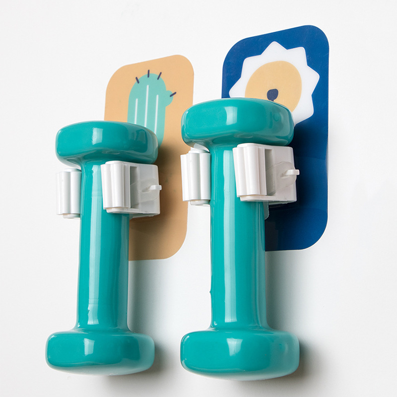 Creativo sin costuras fregona clip gancho de dibujos animados fregona rack baño ponche libre multifunción escoba rack almacenamiento pegajoso gancho