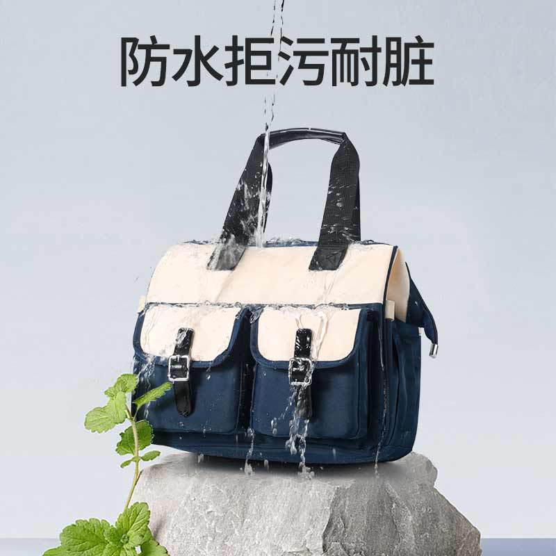 2025 Large-capacity Waterproof Mom Mi Bag, a lightweight and portable baby bag for young people to carry on the shoulder and crossbody when going out undefined