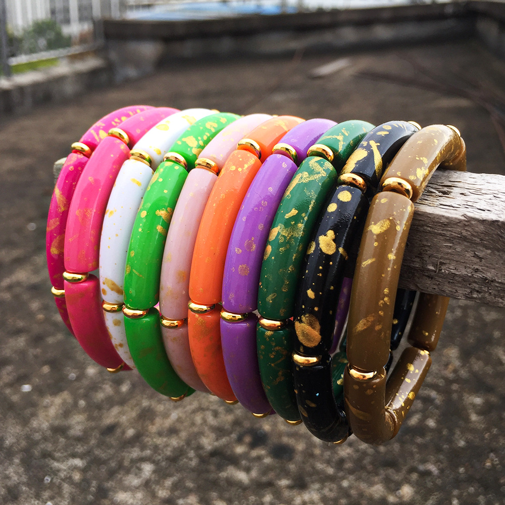 Fashion Solid Color Arylic Womenu0027S Bangle 1 Piece