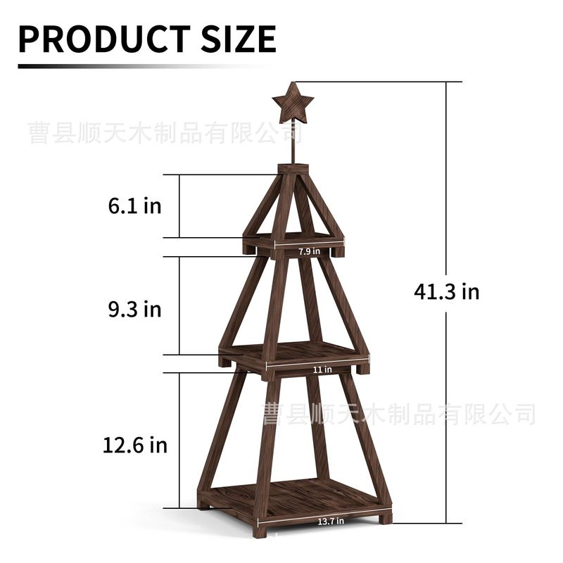 木製収納オーガナイザーラックリビングルーム床置き装飾品装飾収納ブラケットデスクトップケーキフルーツラック|undefined