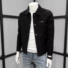 春秋季夹克男新款痞帅潮牌高级感翻领春装上衣服男士外套痞帅外套
