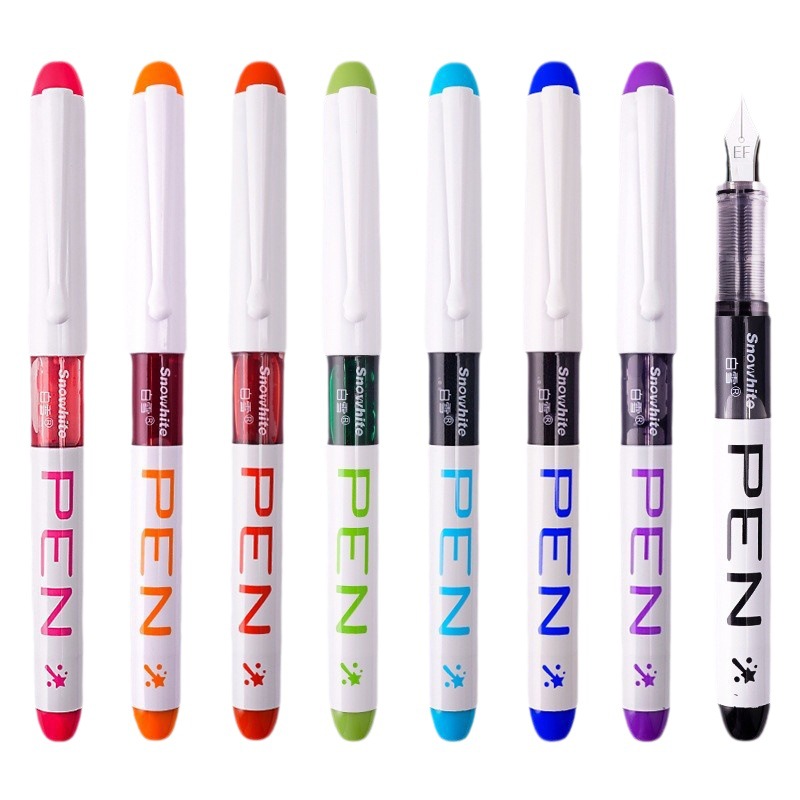Bai Xue FP10 Cambio gratuito de lápiz de bolsa de tinta, los estudiantes practican la escritura, la escritura fluida, la pintura de cuentas a mano, la línea de gancho, la punta EF, el color 8 image 5